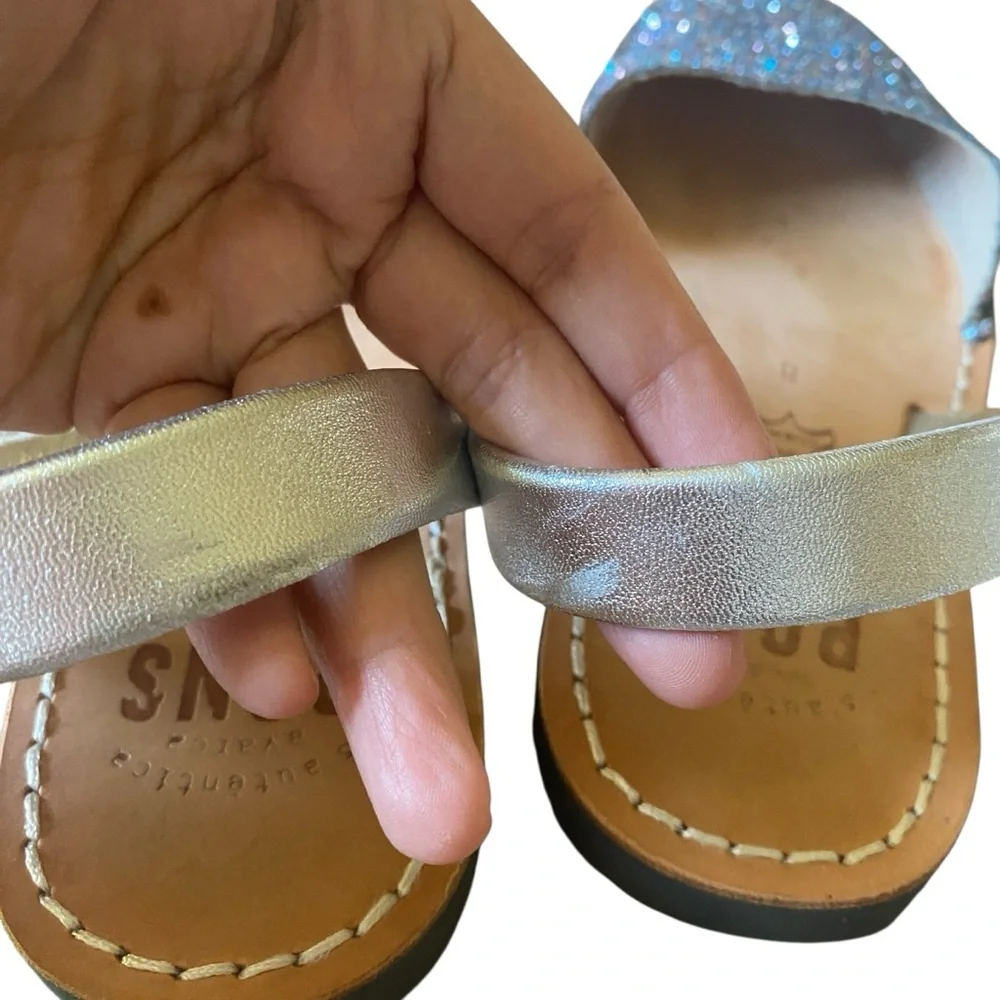 PONS Avarca Classic Style Glitter Slip Ons Shoes